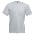 Grau meliert - Front - Fruit Of The Loom Herren Kurzarm T-Shirt