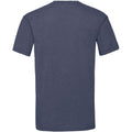 Vintage Marineblau meliert - Back - Fruit Of The Loom Herren Kurzarm T-Shirt