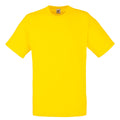 Gelb - Front - Fruit Of The Loom Herren Kurzarm T-Shirt