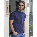 Marineblau - Side - Tee Jays Herren Pique Polo-Shirt, Kurzarm