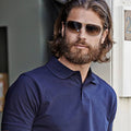 Marineblau - Lifestyle - Tee Jays Herren Pique Polo-Shirt, Kurzarm