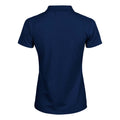 Marineblau - Back - Tee Jays Damen Luxury Stretch Polo-Shirt, Kurzarm