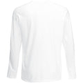 Weiß - Side - Fruit Of The Loom Herren Langarm T-Shirt mit Rundhalsausschnitt