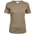 Trikot - Front - Tee Jays Damen Interlock T-Shirt, Rundhalsausschnitt, Kurzarm