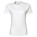 Weiß - Front - Tee Jays Damen Interlock T-Shirt, Rundhalsausschnitt, Kurzarm