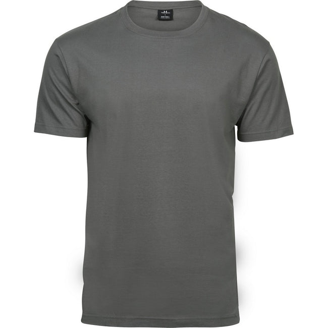 Staubgrau - Front - Tee Jays Herren Sof-Tee T-Shirt, Kurzarm, Rundhalsausschnitt