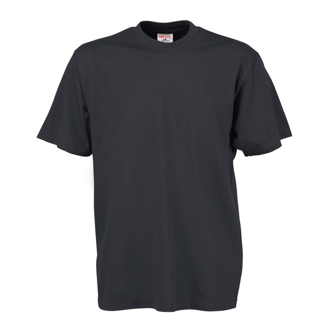 Dunkelgrau - Front - Tee Jays Herren Sof-Tee T-Shirt, Kurzarm, Rundhalsausschnitt
