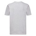 Grau - Back - Fruit Of The Loom Herren Super Premium Kurzarm T-Shirt