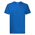Königsblau - Front - Fruit Of The Loom Herren Super Premium Kurzarm T-Shirt
