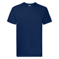 Marineblau - Front - Fruit Of The Loom Herren Super Premium Kurzarm T-Shirt