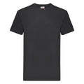 Schwarz - Front - Fruit Of The Loom Herren Super Premium Kurzarm T-Shirt