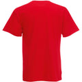 Rot - Side - Fruit Of The Loom Valueweight T-shirt für Männer mit V-Ausschnitt, kurzärmlig