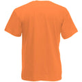 Orange - Back - Fruit Of The Loom Valueweight T-shirt für Männer mit V-Ausschnitt, kurzärmlig
