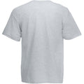 Grau meliert - Back - Fruit Of The Loom Valueweight T-shirt für Männer mit V-Ausschnitt, kurzärmlig