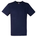 Dunkles Marineblau - Front - Fruit Of The Loom Valueweight T-shirt für Männer mit V-Ausschnitt, kurzärmlig