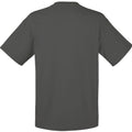 Hell Graphit - Back - Fruit Of The Loom Valueweight T-shirt für Männer mit V-Ausschnitt, kurzärmlig