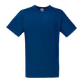 Marineblau - Front - Fruit Of The Loom Valueweight T-shirt für Männer mit V-Ausschnitt, kurzärmlig