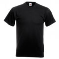 Schwarz - Front - Fruit Of The Loom Valueweight T-shirt für Männer mit V-Ausschnitt, kurzärmlig