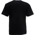 Schwarz - Back - Fruit Of The Loom Valueweight T-shirt für Männer mit V-Ausschnitt, kurzärmlig