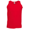 Rot - Front - Fruit Of The Loom Athletic Tank Top für Männer