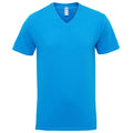 Saphir - Front - Gildan Herren Premium T-Shirt mit V-Ausschnitt, kurzärmlig