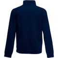 Dunkles Marineblau - Back - Fruit Of The Loom Herren Sweatshirt mit Reißverschluss bis zur Brust