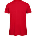 Rot - Front - B&C Herren T-Shirt, Bio-Baumwolle