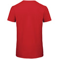 Rot - Back - B&C Herren T-Shirt, Bio-Baumwolle
