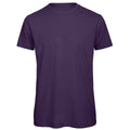 Urbanes Violett - Front - B&C Herren T-Shirt, Bio-Baumwolle