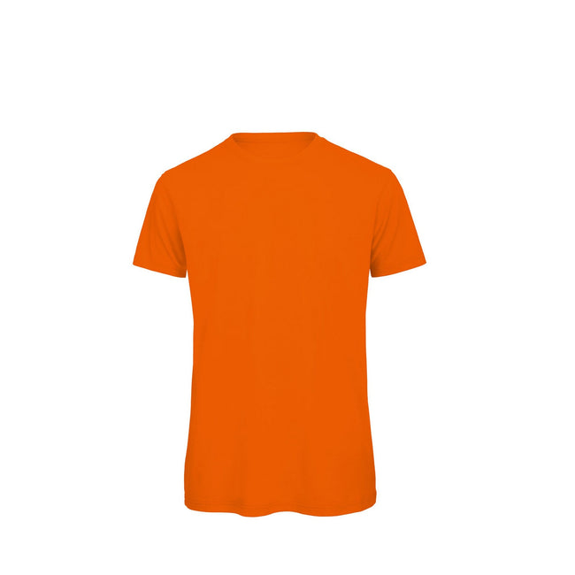 Orange - Front - B&C Herren T-Shirt, Bio-Baumwolle