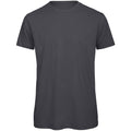 Dunkelgrau - Front - B&C Herren T-Shirt, Bio-Baumwolle