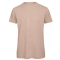 Blassrosa - Front - B&C Herren T-Shirt, Bio-Baumwolle