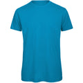 Atollblau - Front - B&C Herren T-Shirt, Bio-Baumwolle