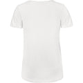 Weiß - Back - B&C Damen Favourite T-Shirt mit V-Ausschnitt, organische Baumwolle