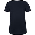 Marineblau - Back - B&C Damen Favourite T-Shirt mit V-Ausschnitt, organische Baumwolle
