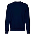 Dunkles Marineblau - Front - Fruit Of The Loom Belcoro® Garn Pullover - Sweatshirt