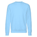 Himmelblau - Front - Fruit Of The Loom Belcoro® Garn Pullover - Sweatshirt