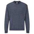 Marineblau meliert - Front - Fruit Of The Loom Belcoro® Garn Pullover - Sweatshirt