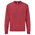 Rot meliert - Front - Fruit Of The Loom Belcoro® Garn Pullover - Sweatshirt