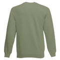 Klassisch Olivgrün - Back - Fruit Of The Loom Belcoro® Garn Pullover - Sweatshirt