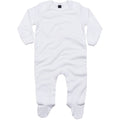 Weiß - Front - Babybugz Baby Unisex Schlafanzug aus organischer Baumwolle