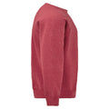 Rot meliert - Side - Fruit Of The Loom Belcoro® Pullover - Sweatshirt