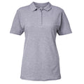 Sport Grau - Front - Gildan Softstyle Damen Kurzarm Doppel Pique Polo Shirt