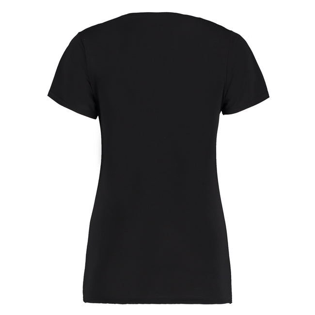 Schwarz - Side - Kustom Kit Damen Kurzarm Superwash 60 T-Shirt