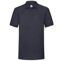 Dunkles Marineblau - Front - Fruit Of The Loom 65-35 Herren Piqué Polo-Shirt, Kurzarm
