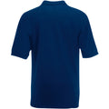 Marineblau - Back - Fruit Of The Loom 65-35 Herren Piqué Polo-Shirt, Kurzarm