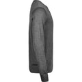Grau meliert - Side - Tee Jays Herren Sweatshirt - Pullover mit Rundhalsausschnitt