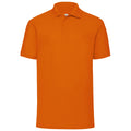 Orange - Front - Fruit Of The Loom 65-35 Herren Piqué Polo-Shirt, Kurzarm