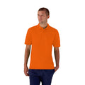 Orange - Back - Fruit Of The Loom 65-35 Herren Piqué Polo-Shirt, Kurzarm