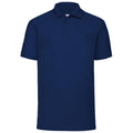 Marineblau - Front - Fruit Of The Loom 65-35 Herren Piqué Polo-Shirt, Kurzarm